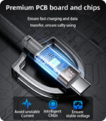 CA173  USB To Type-C 1 Meters Length Max 18W Fast Charging Magnetic Data Cable - Image 12