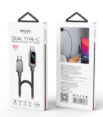 CA179 1.2 Meters Type-C To Type-C PD 100W Super Fast Charging Built-in Digital Display Data Cable - Image 7
