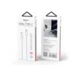 CA163 1.2 Meters 60W Fast Charging Cloth Braided Design TC to TC Data Cable For IP - Image 5