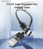 CA123C 1.2 Meter Braided High-tenacity 27W Auto Disconnect Fast Charging USB To Type-C Data Cable - Image 6