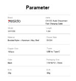 CA123C 1.2 Meter Braided High-tenacity 27W Auto Disconnect Fast Charging USB To Type-C Data Cable - Image 8