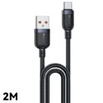 CA133C 2 Meter 18W Fast Charging USB to Type-C Aluminum Alloy Braided Data Cable