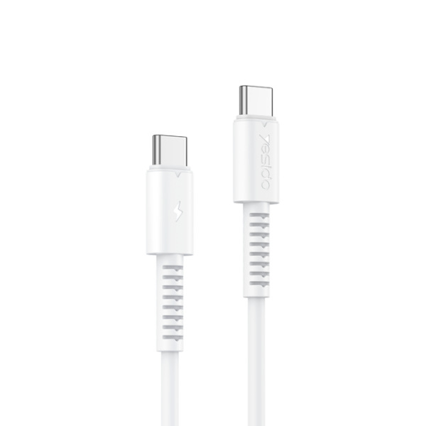 CA154 1Meter 60W PVC Cable | Type-C To Type-C Fast Charge Data Cable