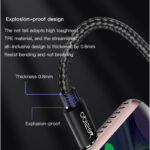 CA55 Type-C To Type-C Nylon Braided Phone Charger Cable 45W 3A Fast Charging Mobile Data Cable - Image 3