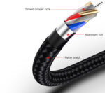 CA55 Type-C To Type-C Nylon Braided Phone Charger Cable 45W 3A Fast Charging Mobile Data Cable - Image 12