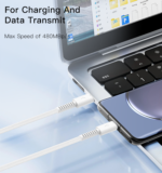 CA154 1Meter 60W PVC Cable | Type-C To Type-C Fast Charge Data Cable - Image 8