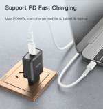 CA154 1Meter 60W PVC Cable | Type-C To Type-C Fast Charge Data Cable - Image 9