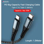 CA66  Newest Arrival Type-C to Type-C Cable Computer Phone QC Charging Type-C Data Cable - Image 2