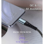 CA66  Newest Arrival Type-C to Type-C Cable Computer Phone QC Charging Type-C Data Cable - Image 3