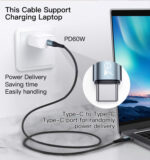 CA66  Newest Arrival Type-C to Type-C Cable Computer Phone QC Charging Type-C Data Cable - Image 9