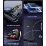 CA183 2M PD60W Fast Charging Type-C To Type-C 48-Strand Braided Cable Power LED Light Data Cable - Image 3