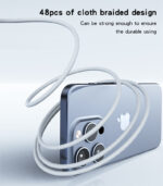 CA164 2 Meters 60W Fast Charging Cloth Braided Design TC to TC Data Cable For IP - Image 12