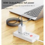 CA96 1.2M 60W (20V/3A) Nylon Braided Fast Charging Type-C to Type-C Data Cable - Image 2