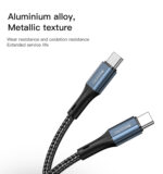 CA96 1.2M 60W (20V/3A) Nylon Braided Fast Charging Type-C to Type-C Data Cable - Image 9