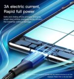 CA96 1.2M 60W (20V/3A) Nylon Braided Fast Charging Type-C to Type-C Data Cable - Image 10