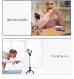 SF11 Flexible 5 Part Telescopic Triple Phone Holder Selfie Stick - Image 10
