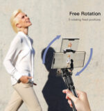 SF11 Flexible 5 Part Telescopic Triple Phone Holder Selfie Stick - Image 11