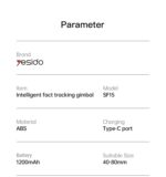 SF15 AI Intelligent Auto Face Tracking Phone Holder Gimbal Stabilizer Phone Tripod Selfie Stick - Image 8