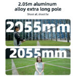 SF17 360 Handheld Panoramic Shot Selfie Stick 2.05M Bluetooth Remote Shooting Aluminum Alloy Tripod - Image 4