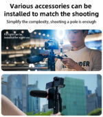 SF17 360 Handheld Panoramic Shot Selfie Stick 2.05M Bluetooth Remote Shooting Aluminum Alloy Tripod - Image 15