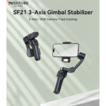 SF21 Face Tracking With Camera Powerful Battery Built-in Extra Fill Light 3-Axis Gimbal Stabilizer - Image 2
