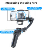 SF21 Face Tracking With Camera Powerful Battery Built-in Extra Fill Light 3-Axis Gimbal Stabilizer - Image 16