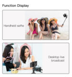 SF11 Flexible 5 Part Telescopic Triple Phone Holder Selfie Stick - Image 9