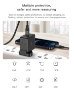 YC42 GaN 3 Ports Charger 3 in 1 Replacible charging plug 65W Mini Fast Charger For EU US UK - Image 14