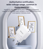 YC60 PC Fire Retardant Material Lower Temperature PD 20W GaN Fast Charging EU Fast Charger - Image 12
