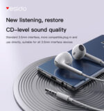 Yesido YH39 High Quality Original Chip In Ear Stereo Sound 3.5mm Wired Earphone - Image 6