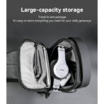 WB46 Large Capacity USB Conversion Interface Wirh Combination Lock Casual Business Crossbody Bag - Image 4