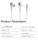 Yesido YH39 High Quality Original Chip In Ear Stereo Sound 3.5mm Wired Earphone - Image 8