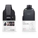 WB46 Large Capacity USB Conversion Interface Wirh Combination Lock Casual Business Crossbody Bag - Image 5
