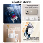 YC79 PC Fire Retardant Material Lower Temperature PD 20W GaN Fast Charging UK Fast Charger - Image 3