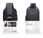 WB46 Large Capacity USB Conversion Interface Wirh Combination Lock Casual Business Crossbody Bag - Image 7