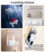 YC79 PC Fire Retardant Material Lower Temperature PD 20W GaN Fast Charging UK Fast Charger - Image 10