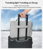 WB37 14 inch Large Capacity Water-resistant Surface Lightweight Design Minimalist Laptop Tote Bag - Image 16