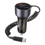 Y56 60W Fast Charging Car Charger | Built-in Type-C car cigarette lighting port charger adapter