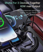 Y56 60W Fast Charging Car Charger | Built-in Type-C car cigarette lighting port charger adapter - Image 10