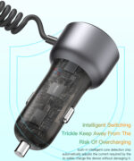 Y56 60W Fast Charging Car Charger | Built-in Type-C car cigarette lighting port charger adapter - Image 14