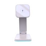DS17 High Quality Magnetic 3 In 1 Foldable Desktop Wireless Charging Dock Stand Charger For Iphone