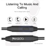 YH23 Hot Selling 3.5mm Wired With Built-in Mic And Remote Control Earbuds Earphone - Image 4