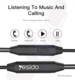 YH23 Hot Selling 3.5mm Wired With Built-in Mic And Remote Control Earbuds Earphone - Image 9