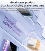 YC80 PC Fire Retardant Material PD 20W + QC 18W Fast Charging GaN TC & USB Dual-port UK Fast Charger - Image 11