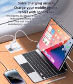 YC80 PC Fire Retardant Material PD 20W + QC 18W Fast Charging GaN TC & USB Dual-port UK Fast Charger - Image 12