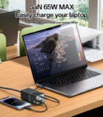 MC38 AC&2*Type-C&2*USB 6 In 1 UK Standard Fireproof PC 65W+2500W GaN Fast Charging Power Socket - Image 10