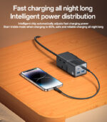 MC38 AC&2*Type-C&2*USB 6 In 1 UK Standard Fireproof PC 65W+2500W GaN Fast Charging Power Socket - Image 17