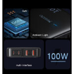 YC41 100W QC 3.0 PD Flash Charge Series GaN Charger Supports Simultaneous Charging Of Four Ports - Image 3