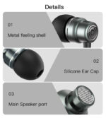 YH32 High Quality Mobile Accessories 3.5Mm Handsfree Headphone Hifi Stereo Earphone With Mic - Image 13