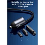 Y53 5 Ports  97W Extended Car Charger With LED Voltage Moniter - Image 4